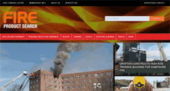 Desktop Screenshot of fireproductsearch.com
